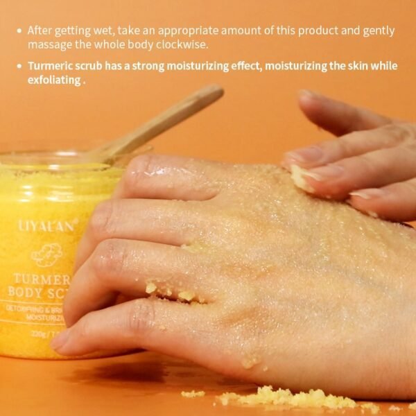 Turmeric Face Body Sugar Scrub - Image 2